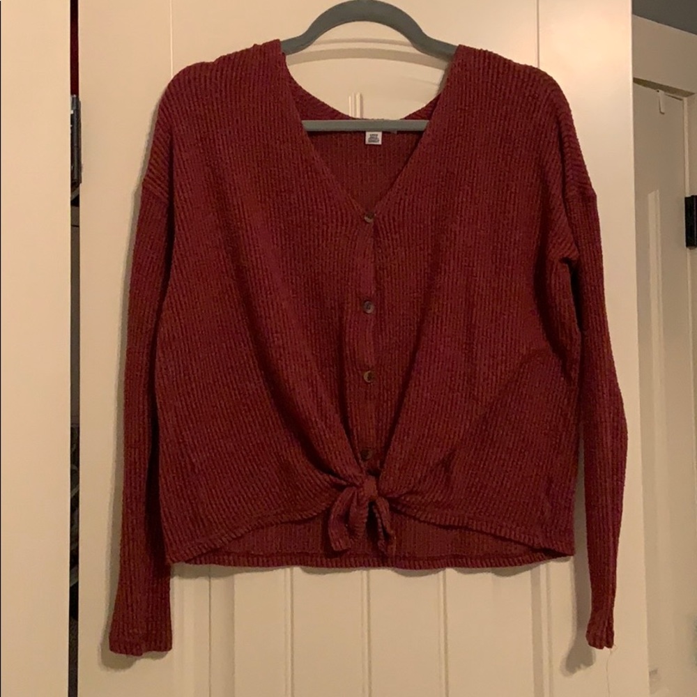 Button up sweater